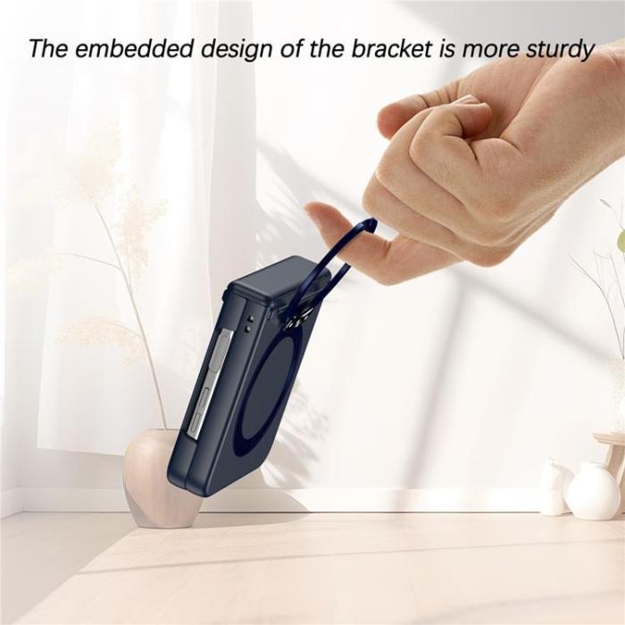 A-One Brand - Galaxy Z Flip 7 Mobilskal Magsafe Spring Hinge - Marinblå
