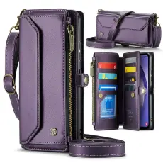 Caseme - CASEME Pl&aring;nboksfodral Konstl&auml;der f&ouml;r Samsung Galaxy A54 5G - Lila