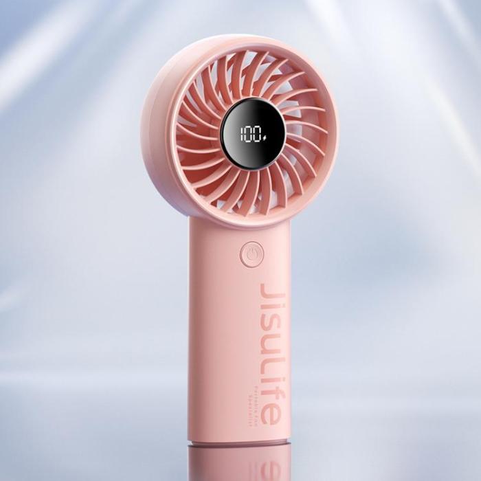 Jisulife - Jisulife Bärbar USB Handfläkt 3600 mAh Fan Life4 - Rosa