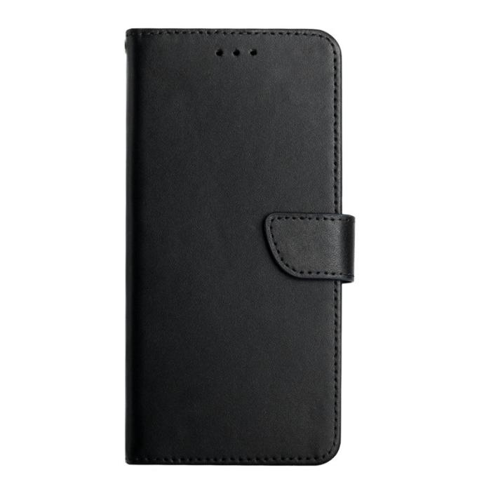 OEM - Samsung Galaxy S26 Plånboksfodral Äkta Läder TelefonNappa Textur - Svart
