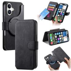 CASENEO - CASENEO iPhone 16 Pl&aring;nboksfodral Konstl&auml;der - Svart