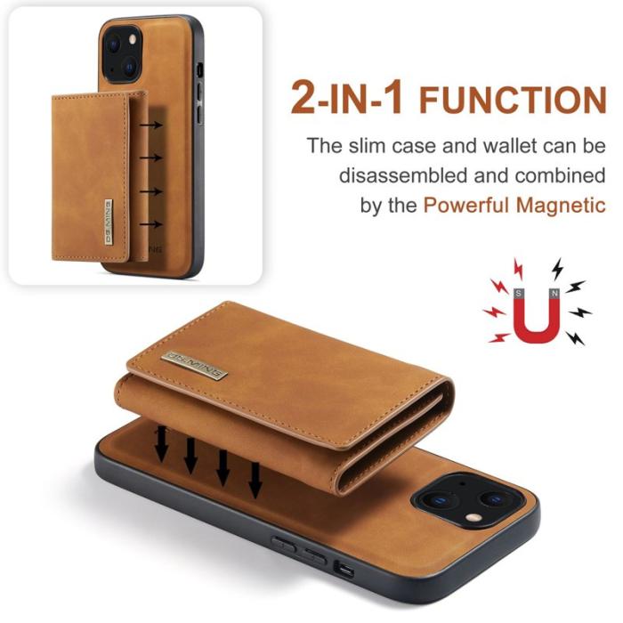 DG.MING - DG.MING M1 Series Mobilskal till iPhone 14 Plus 2-i-1 Magnetisk Brun