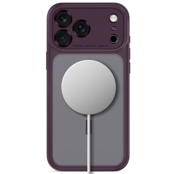 Tech-Protect - Tech-Protect Mobilskal För iPhone 18 Pro Magsafe Magpeak - Matte Burgundy