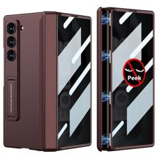 GKK - GKK Samsung Galaxy Z Fold6 Fodral Magnetisk Hinge PC - Vinr&ouml;d