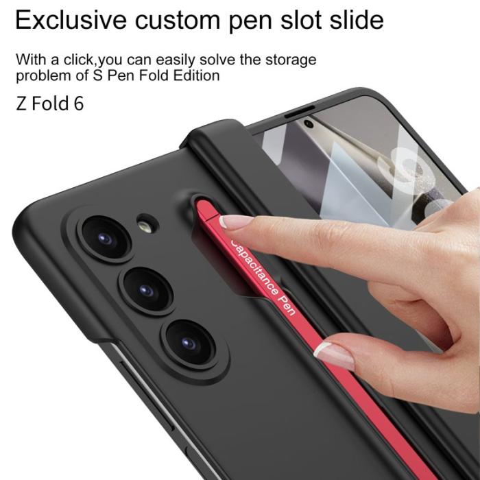 GKK - GKK Samsung Galaxy Z Fold6 Fodral Magnetisk Hinge Skydd - Grå
