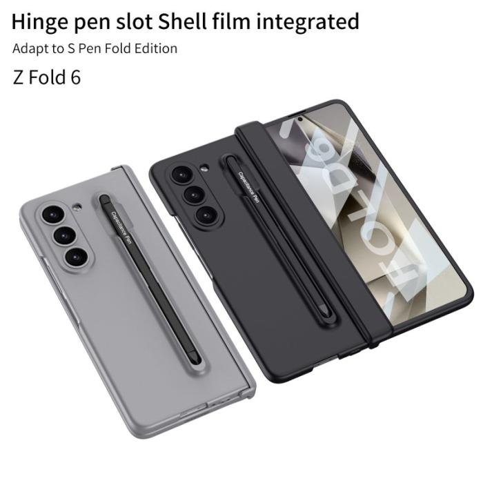 GKK - GKK Samsung Galaxy Z Fold6 Fodral Magnetisk Hinge Skydd - Grå