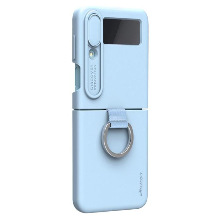 Nillkin - NILLKIN Mobilskal till Galaxy Z Flip4 5G i Blå - Drop-proof med Ring