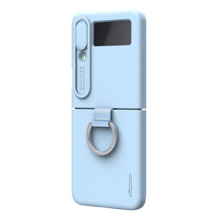 Nillkin - NILLKIN Mobilskal till Galaxy Z Flip4 5G i Blå - Drop-proof med Ring