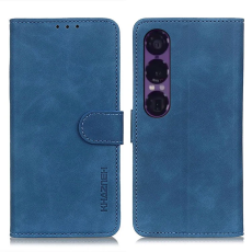 KHAZNEH - Khazneh Sony Xperia 1 VII Plånboksfodral Retro Texture - Blå
