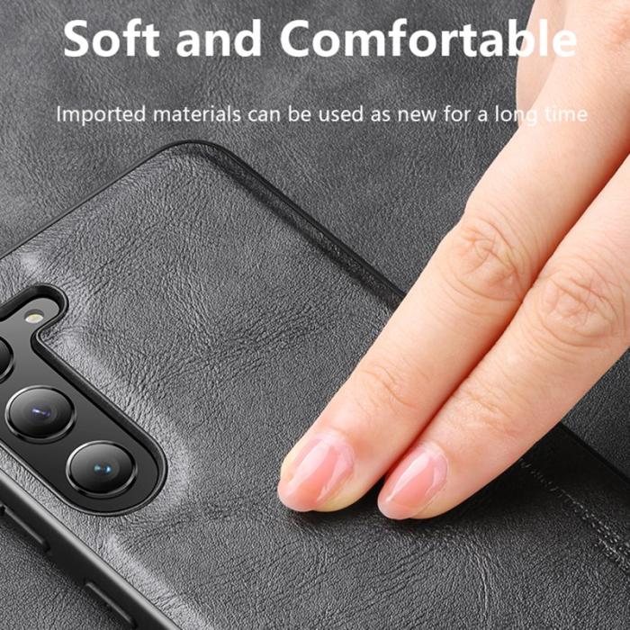X-Level - X-LEVEL Bojue-3 Mobilskal till Samsung Galaxy S24 Ultra PU Läder Grön
