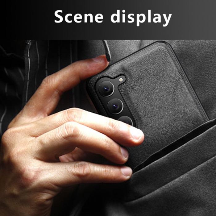 X-Level - X-LEVEL Bojue-3 Mobilskal till Samsung Galaxy S24 Ultra PU Läder Grön
