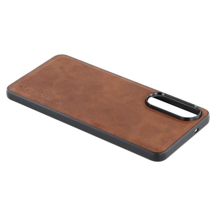 X-Level - X-LEVEL Bojue-3 Mobilskal till Samsung Galaxy S25 Edge Läder Brun