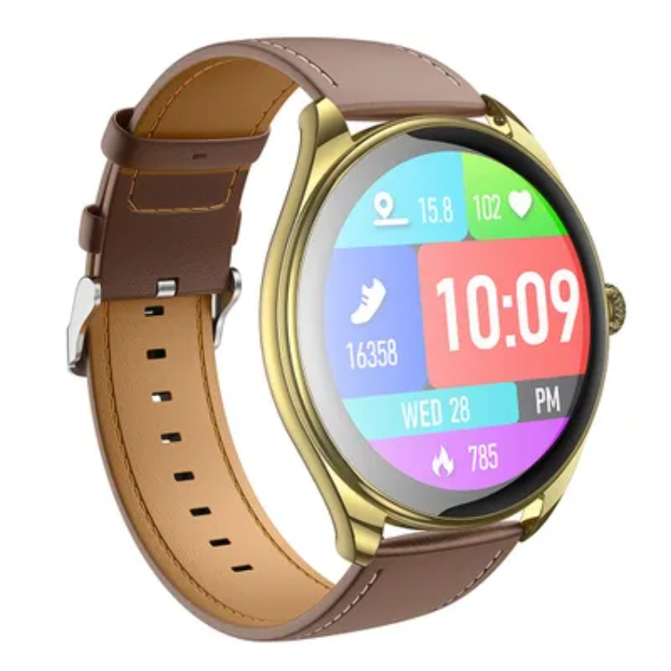 HOCO smartwatch with call function AMOLED Y22 champagne gold | 5122 | AlltMobil