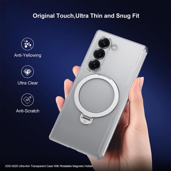 XUNDD - XUNDD Samsung Galaxy Z Fold5 Fodral MagSafe Kickstand Svart