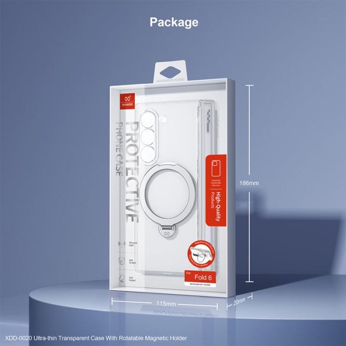 XUNDD - XUNDD Samsung Galaxy Z Fold5 Fodral MagSafe Kickstand Svart