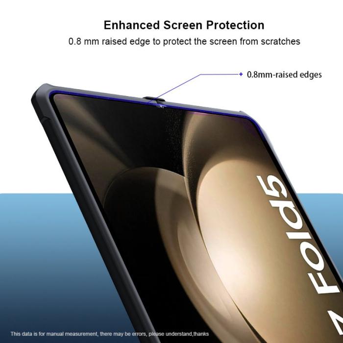 XUNDD - XUNDD Samsung Galaxy Z Fold5 Fodral PC+TPU+Glas Svart