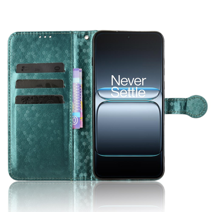 A-One Brand - OnePlus Nord 5 Plånboksfodral Dot Pattern Imprint - Grön