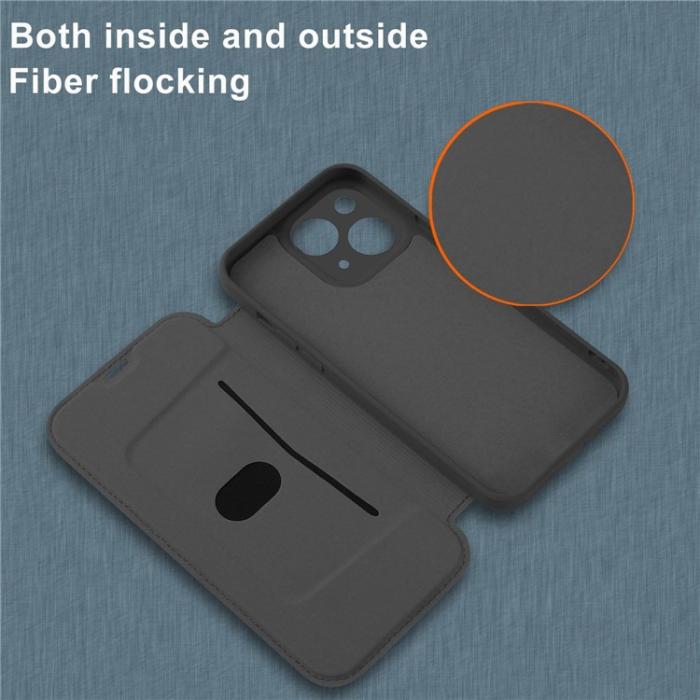OEM - iPhone 14 Plus Plånboksfodral Liquid Silicone - Svart