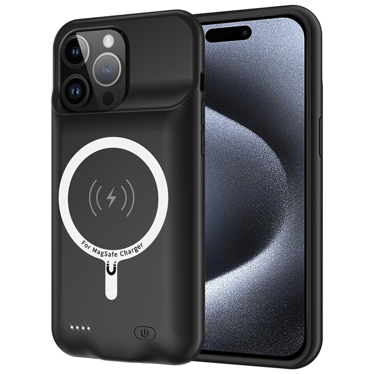 iPhone 15 Pro Max Batteriskal Magsafe 8500mAh - Svart | 2353 | AlltMobil