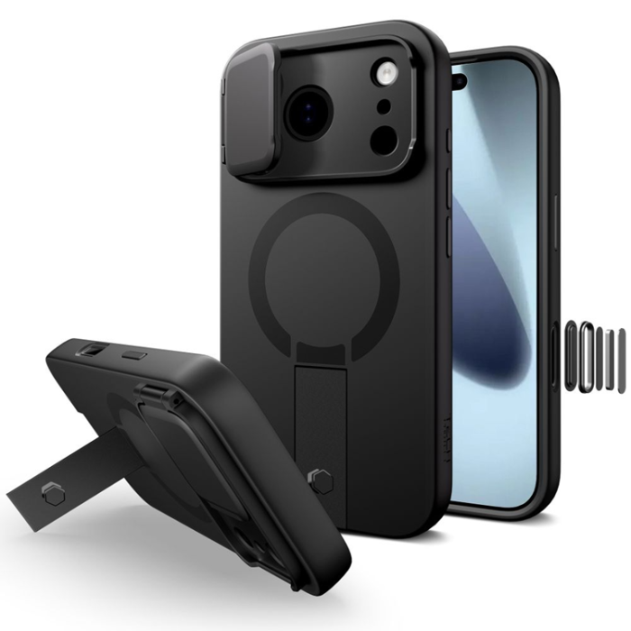Tech-Protect - Tech-Protect iPhone 17 Pro Max Mobilskal Magsafe Kickstand Kevlar Aura