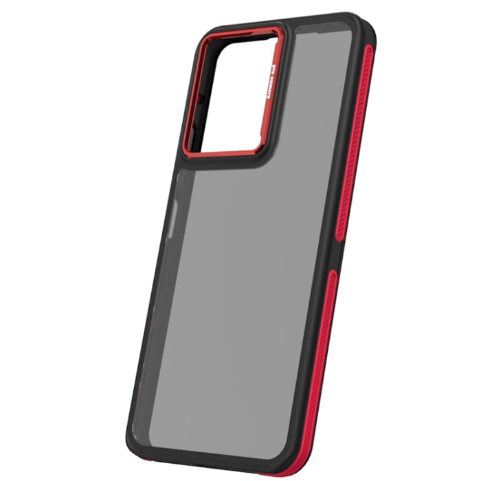 OEM - Xiaomi Poco C65/Redmi 13C 5G/4G Mobilskal Crystal Black - Röd