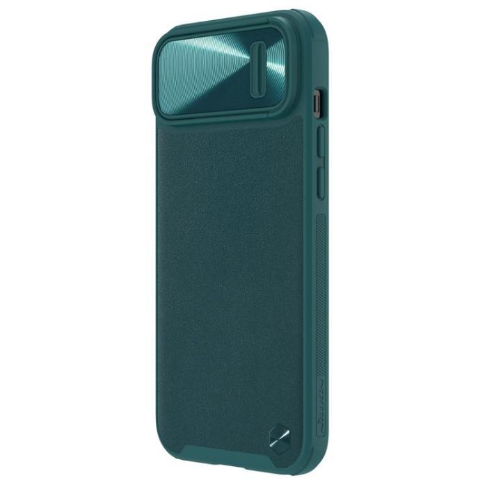 Nillkin - Nillkin iPhone 14 Plus Skal CamShield Läder S - Grön