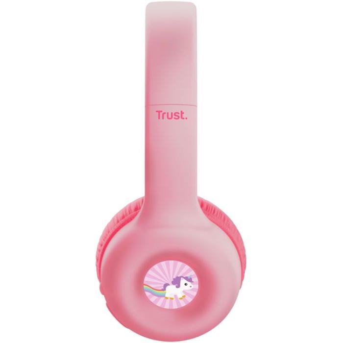 Trust - Trust Trådlösa hörlurar För Barn - Rosa