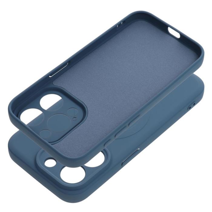 OEM - iPhone 15 Pro Mobilskal Magsafe Silikon - Blå