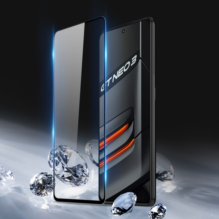 Dux Ducis - Dux Ducis Realme GT Neo 3 Härdat Glas Skärmskydd 9D - Svart
