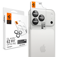 Spigen - Spigen [2-Pack] H&auml;rdat Glas Kameralinsskydd F&ouml;r iPhone 18 Pro/18 Pro Max EZ Fit