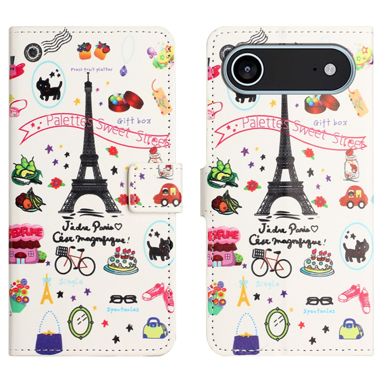 iPhone Air Plånboksfodral Pattern Print - Eiffeltornet | 2353 | AlltMobil