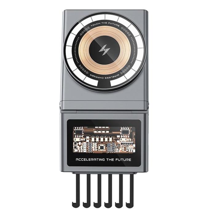 OEM - Magnetisk Trådlös Laddare 15W för Tesla Model 3/Y A7 - Transparent