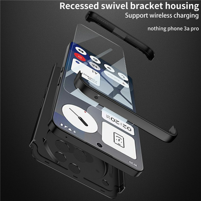 GKK - GKK Nothing Phone (3a) Pro Mobilskal MagSafe Kickstand - Svart