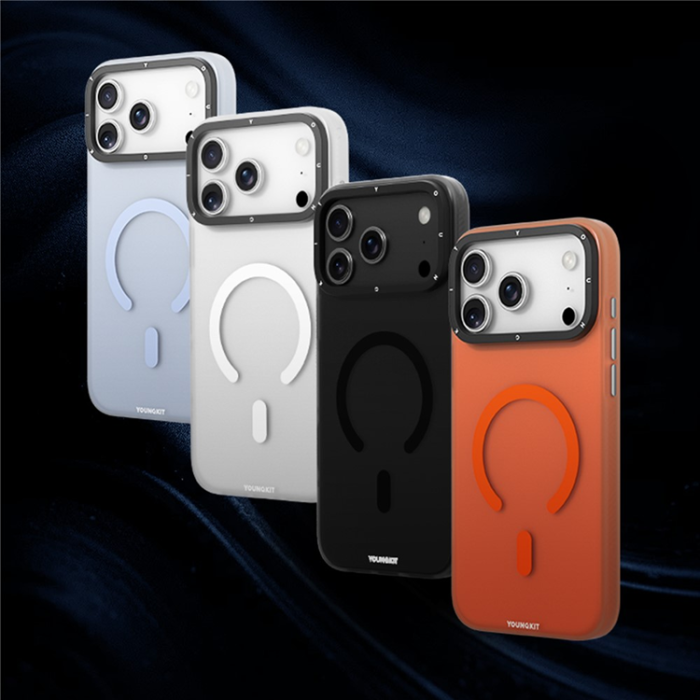 YOUNGKIT - YOUNGKIT iPhone 17 Pro Mobilskal MagSafe PET TPU - Svart