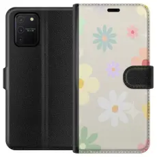Gustaf - Pl&aring;nboksfodral till Samsung Galaxy S10 Lite med fejdande blommor