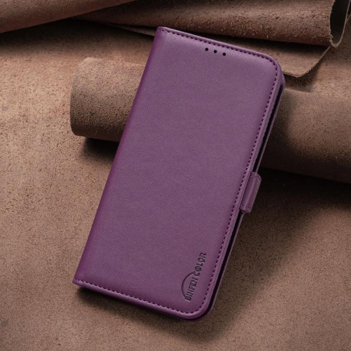 BINFEN COLOR - BINFEN Samsung Galaxy S26 Pro Plånboksfodral Konstläder Flip Folio - Mörklila