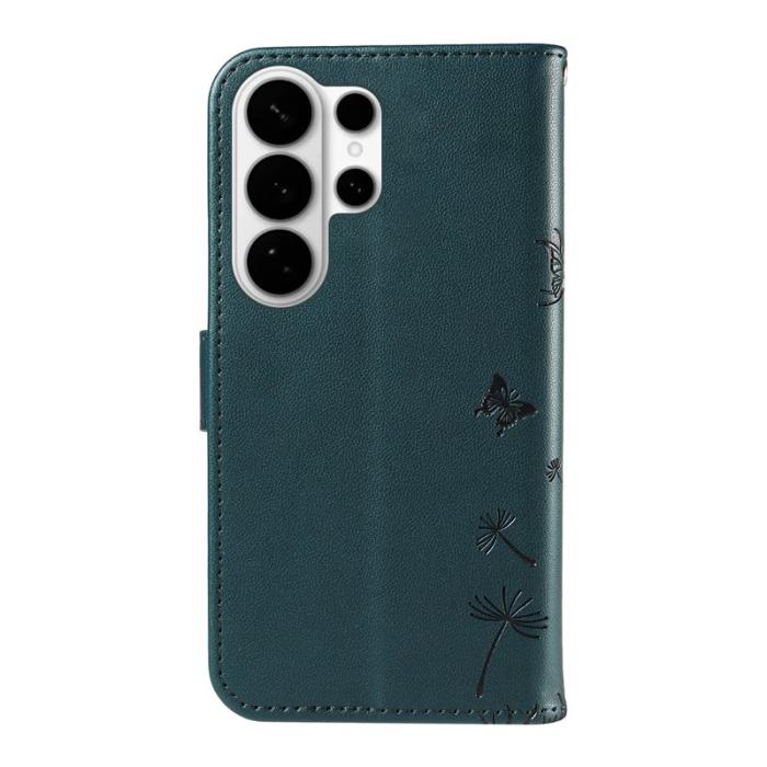 OEM - Samsung Galaxy S26 Ultra Fodral Äkta Läder Dandelion - Blå