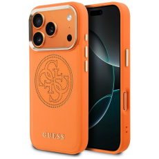 Guess - Guess Mobilskal F&ouml;r iPhone 17 Pro MagSafe Perforated 4G - Orange