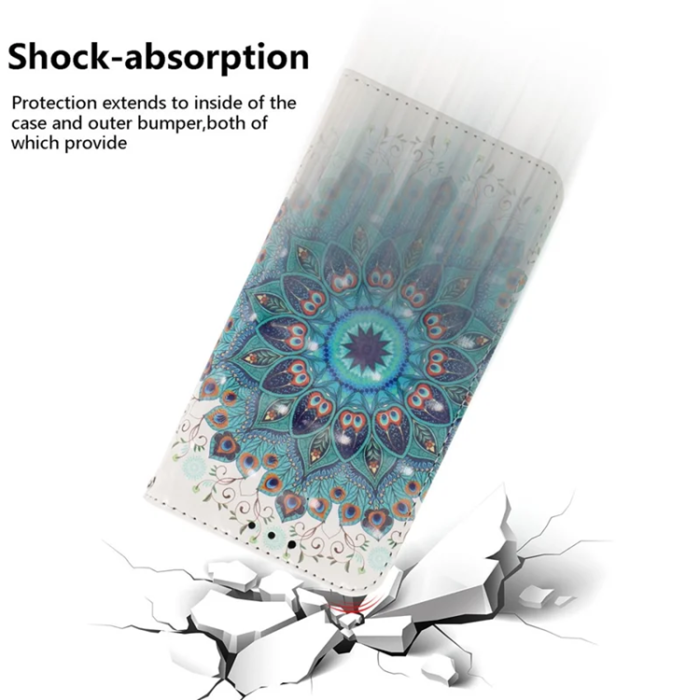 A-One Brand - Sony Xperia 10 VI Plånboksfodral 3D Pattern - Peacock