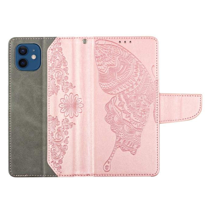 OEM - Fjärilar iPhone 11 Plånboksfodral - Rose Gold