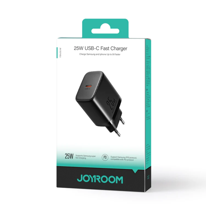 Joyroom - Joyroom Snabb Väggladdare 25W - Svart