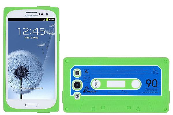 Cassette silikon skal till Samsung Galaxy S3 i9300 (Grön) | 2353 | AlltMobil