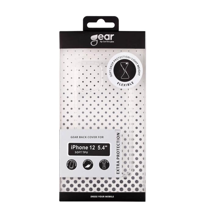 GEAR - GEAR Mobilskal TPU iPhone 12 Mini - Transparent