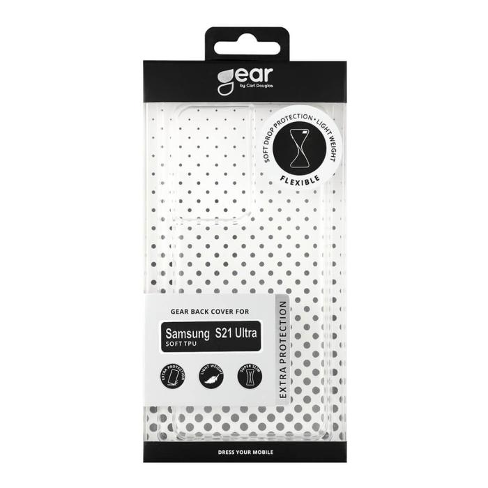 GEAR - GEAR Mobilskal Transparent TPU Skal Samsung S21 Ultra
