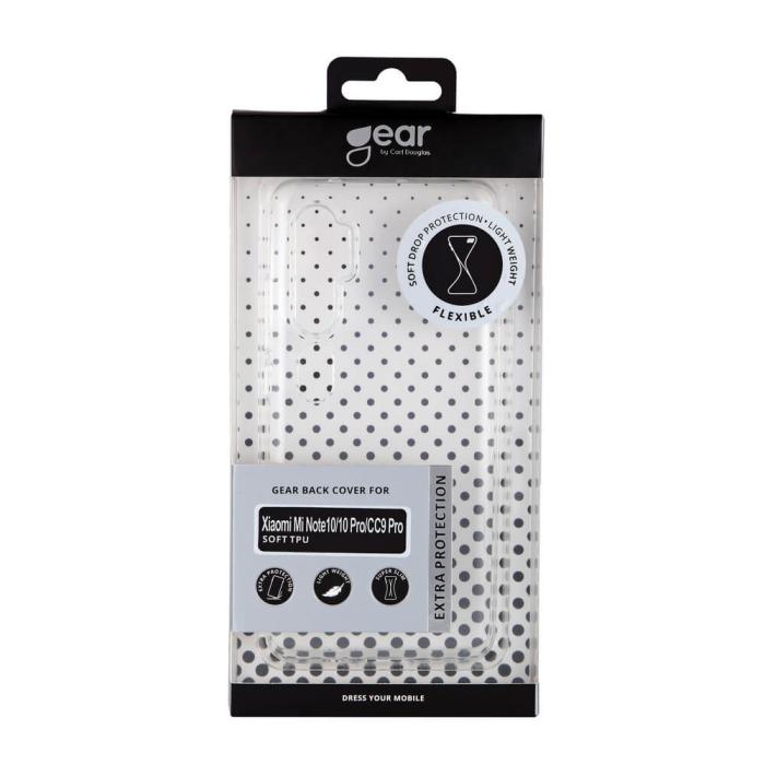 GEAR - GEAR Mobilskal TPU Xiaomi Mi Note10 / Note10 Pro - Transparent