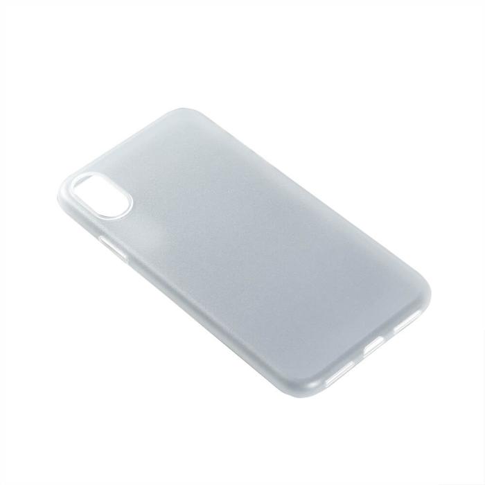 GEAR - GEAR Mobilskal Ultraslim Vit Semitransparent iPhone Xs Max 6,5