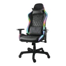 UTGATT1 - Deltaco RGB Gamingstol i konstläder, 332 olika RGB-lägen, svart
