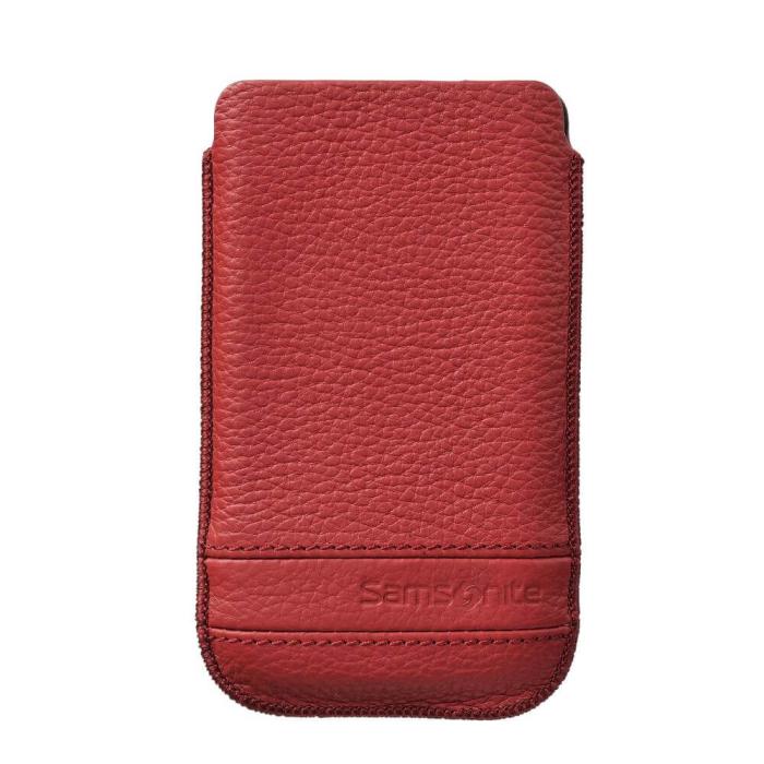 UTGATT1 - Samsonite Classic Mobilväska Läder Medium - Röd