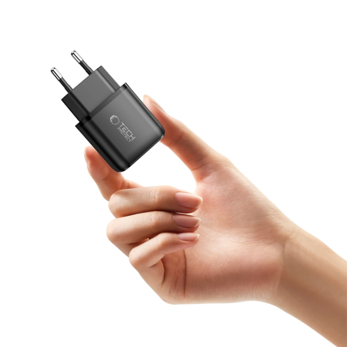 Tech-Protect - Tech-Protect Väggladdare USB-C/USB-A 45W - Svart