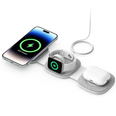 OEM - 3in1 MagSafe Trådlös Laddare iPhone, Apple Watch, Airpods